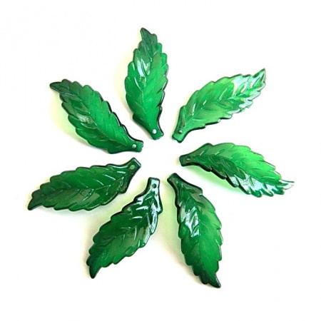 Декоративное украшение Листок зеленый, 5080_926